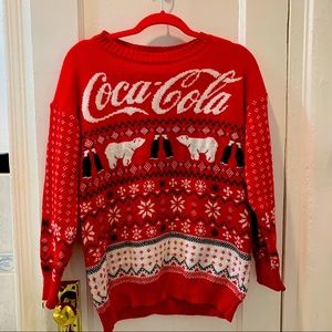 Coca Cola Christmas Ugly Sweater w Polar Bear